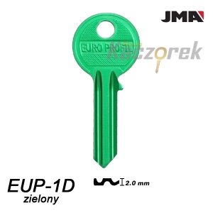 JMA 139 - surový hliníkový klíč - EUP-1D zelený